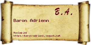 Baron Adrienn névjegykártya